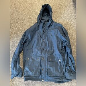 Men's Dark Blue Hooded Jacket